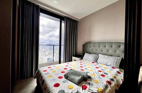 Rama 9 Apartment | 52nd Fl Studio w/Wi-Fi, Pool & Gym, MRT 200m