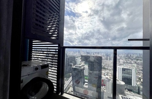 Rama 9 Apartment | 52nd Fl Studio w/Wi-Fi, Pool & Gym, MRT 200m