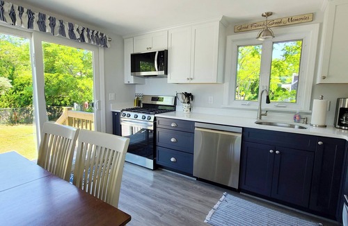 Campground Landing House | 5BD Beach House-Across from Campground Beach, Bay Views, Central A/C & Deck