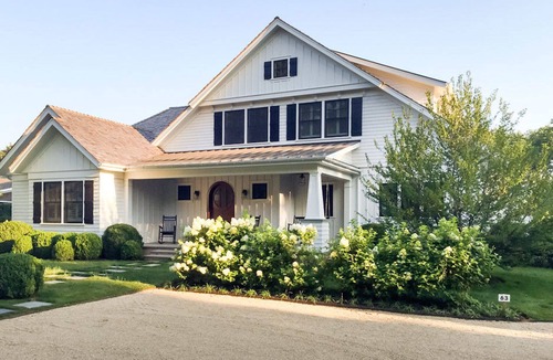 Village of East Hampton House | 5BR/5.5 BA + Office, Indoor Basketball in East Hampton Village, EV Charging