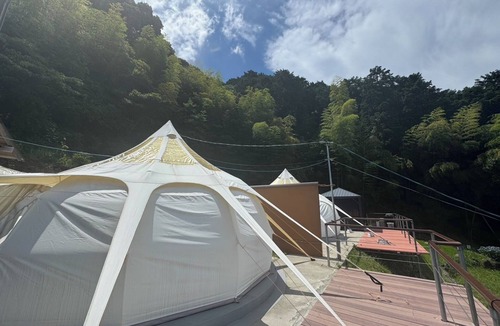 Futo Cabin | 5m bell tent B overlooking Sagami Bay for 2 peopl/Ito Shizuoka