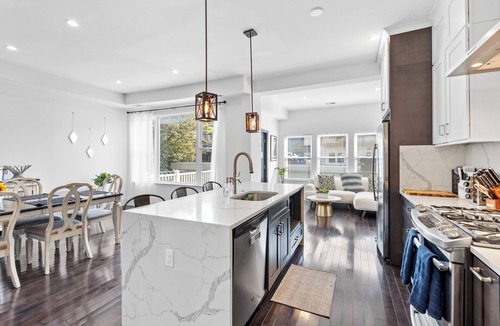 Columbia Heights House | 6-Bedroom DC Brownstone - 2 Car Garage, Dual Kitchens & Multiple Living Areas