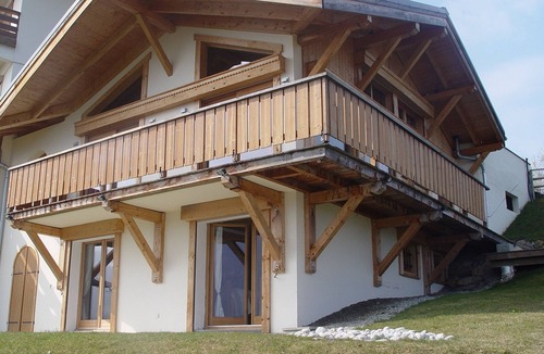 Combloux Apartment | 6-room chalet in Combloux with fireplace and parking