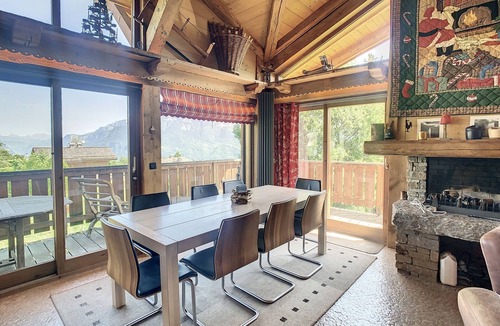 Combloux Apartment | 6-room chalet in Combloux with fireplace and parking