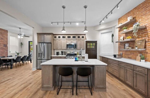 Point Breeze North Apartment | 6BR Group Retreat w/BBQ, Game Room, and Parking