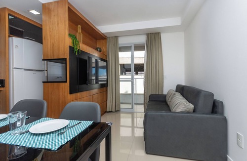 Trindade Apartment | 750m da UFSC, Sacada c/ Churrasq & Academia FU3431