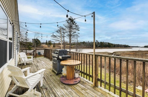 DownEast and Acadia Maine House | 9-Acre Riverfront Home in Milbridge w/Deck & Yard