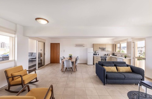 Pernera Apartment | A 2-bedroom, spacious second-floor apartment that can accommodate up to 5 people