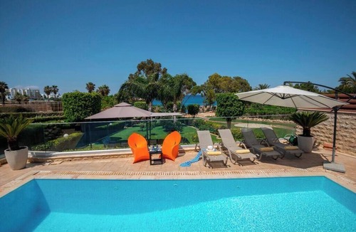Protaras Villa | A Beachfront Villa with private Heated Pool (Additional charges apply)