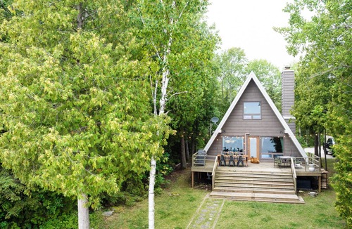 Ellison Bay Cabin | A Classic Waterfront A-Frame on Rowley’s Bay