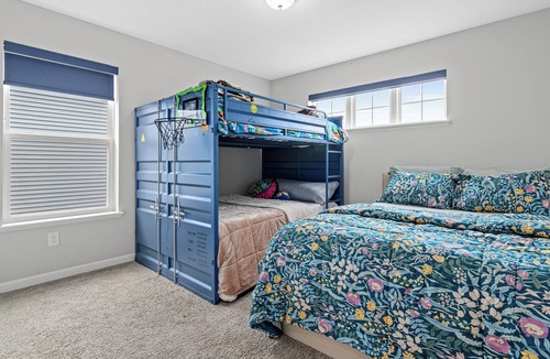 Rogers House | A comfortable 3-bedroom home offers 5 beds and can accommodate up to 8 guests.