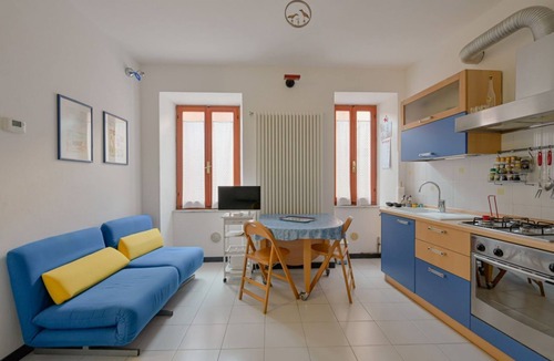 Manarola Apartment | A comfortable 37 sq m studio apartment, perfect for two people but capable of accommodating up to four guests, located in the basement of a building without an elevator (steps required).The property is located in Manarola, one of the most picturesque vil