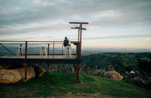 Fallbrook RV Rental | A Cozy Fireside Glamping Escape with Ridge Views