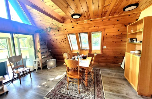 Beaver Island House | A Frame cabin with a short stroll to a gorgeous sandy beach!