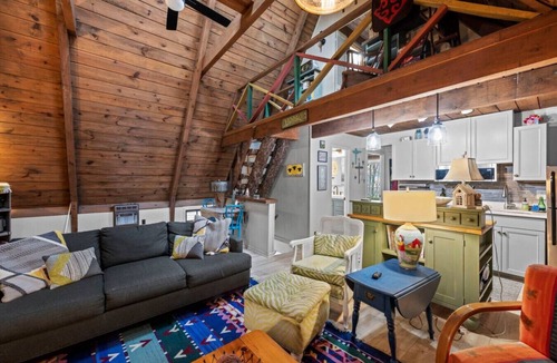Mentone Cabin | A-Frame w/VIEWS | Walk to Downtown/Park | Pets OK