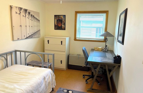 Marshland House | A guest house with unique decor featuring upcycled and recycled items.