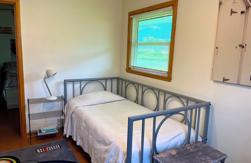 Marshland House | A guest house with unique decor featuring upcycled and recycled items.
