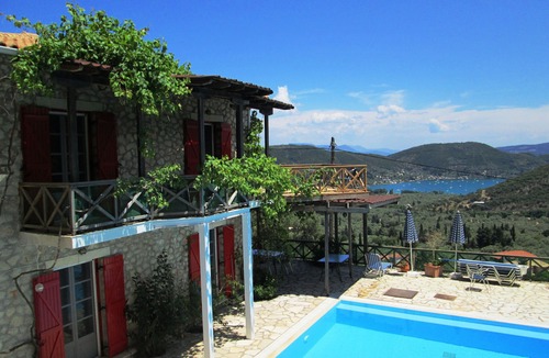 Nidri Villa | A HOME FROM HOME! Large stone Villa with pool & stunning views - FREE meal out!
