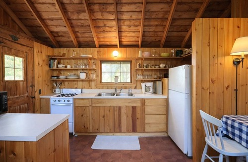 Bailey Island Cabin | A rustic Maine log cabin with water access.