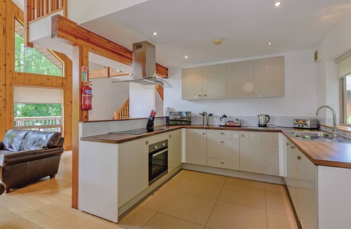 Llangollen Ski Chalet | A superbly appointed impressive two storey luxury lodge.