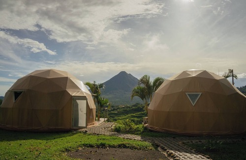 El Millon Cabin | A unique luxury glamping experience with beautiful Arenal volcano + lake view!