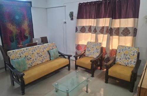Thane West Apartment | AaryaStays Boho 2 bhk next to Thane station