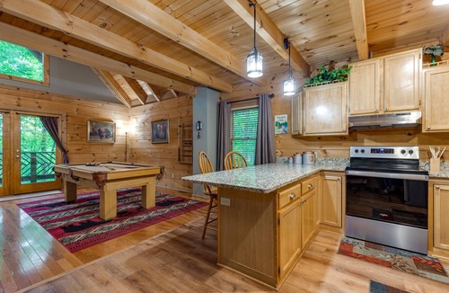 Chalet Village Cabin | Above Ole Smoky's Clouds | Hot Tub, Pool Table & Pet Friendly