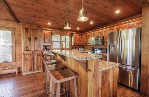 Blue Ridge Cabin | Above the Clouds: Summer Mountain Retreat with Hot Tub, Fireplace & Views