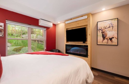 Estes Park Bed & Breakfast | AC, K Bed, Fireplace, Shared Hot Tub - Lodge 101
