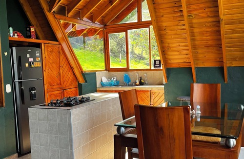 Gachancipa Cabin | Acogedor chalet mirador campestre, cerca al centro, WIFI, chimenea y parrilla.