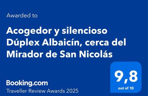 Beiro Apartment | Acogedor Dúplex Albaicín con Wifi 5G y Parking gratuito, cerca del Mirador San Nicolás