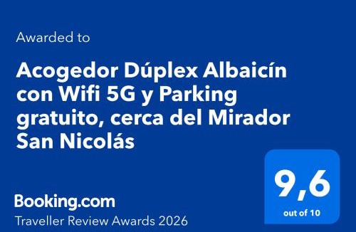 Beiro Apartment | Acogedor Dúplex Albaicín con Wifi 5G y Parking gratuito, cerca del Mirador San Nicolás