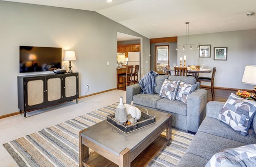 Waterville House | Across from Tetonka Lake: 4-Season Getaway!