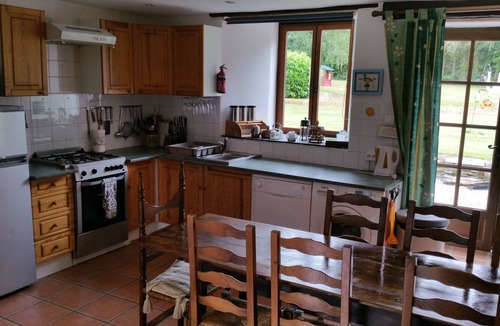 Saint-Nicolas-du-Pelem House | Adjoining Houses sleeps 15,6 bedrooms/4 bathrooms,heated pool ,WIFI, childrens play fort