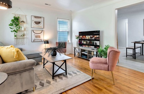 Livonia House | Adorable Cute Home w/ Workspace & Yard in Livonia