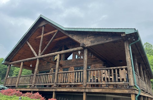 Ralston Cabin | Adventure awaits at this log home with a spectacular view!