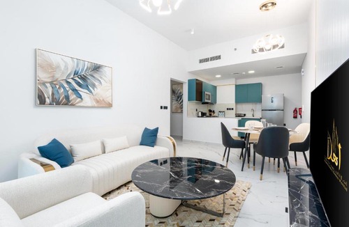 Al Barsha Apartment | Ahlan HH - Exclusive 2-BR Apartment in Opalz by Danube - Balcony with Mini Pool