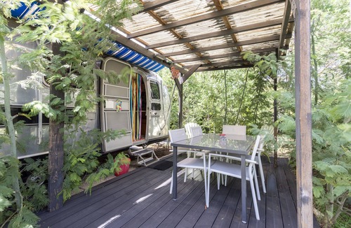 Saint-Nazaire House | Airstream Trailer with Pool Access and Wi-Fi
