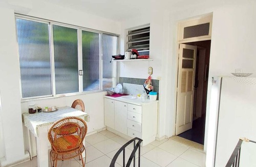 Copacabana Apartment | Airy studio apartment in Copacabana, 4 blocks from the beach.