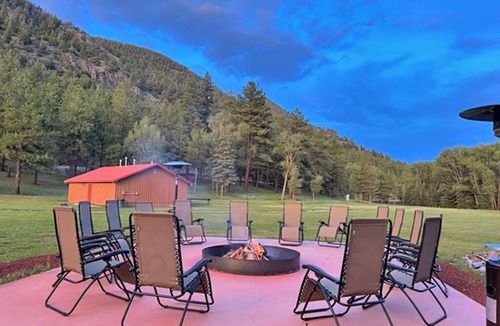 Capulin Cabin | AIYM Camp Riverfront Cabin #2. In the Rio Grande National Forest, Alamosa Canyon