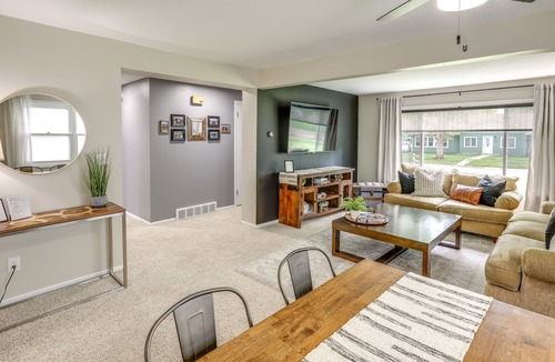 Akron House | Akron Getaway w/ Backyard Patio + Gas Grill!