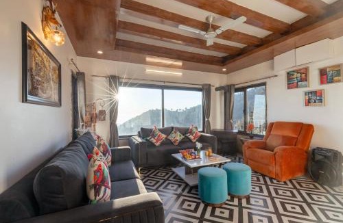Mussoorie Villa | Alaya Stays Evara Serene 4 BHK Hill Retreat with Balcony, Fireplace & Scenic Views