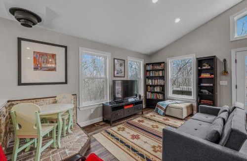 Great Cacapon House | All Decked Up - wifi, view, river access, fire pit, 3 bedrooms, games, family friendly