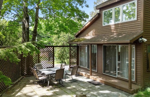 Seal Harbor House | Alluring home with full kitchen, furnished patio, washer/dryer & private yard