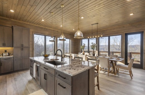 Walland Cabin | Amazing Views Rustic Lodge - Indoor Pool, Firepit, and Gameroom!