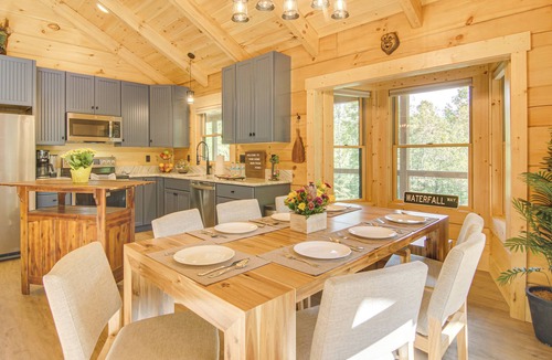 Black Mountain Cabin | Amazing Waterfall! New Scenic Black Mtn Log Cabin