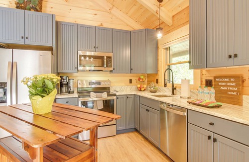 Black Mountain Cabin | Amazing Waterfall! New Scenic Black Mtn Log Cabin