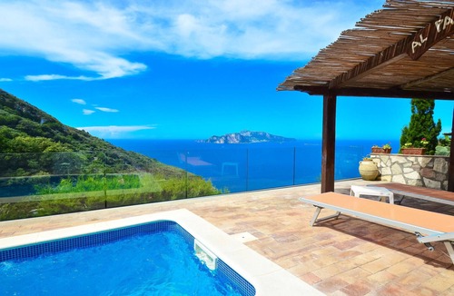 Termini Villa | AMORE RENTALS - Villa Bacco with Private Swimming Pool, Sea View, Parking, Romantic