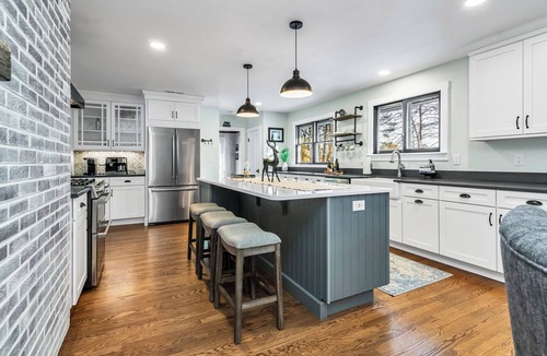 Andover House | Andover in-town, upscale furnished home, single level living & 2-car garage