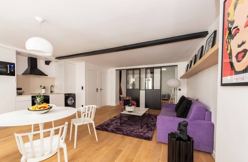 Quartier Sainte-Avoye Apartment | Andy, 2BR/2BA, 6 people